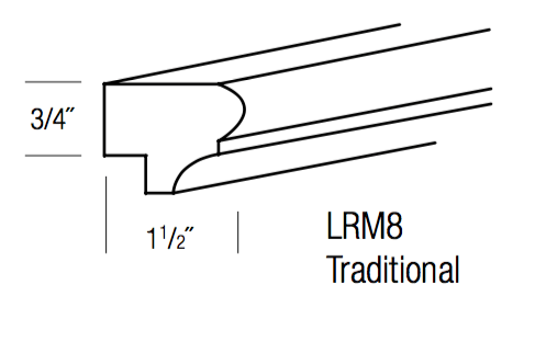 LRM8 - Trenton Recessed - Light Rail Molding