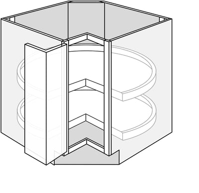 LS33 - Essex Lunar - Lazy Susan 33 R - Bi-Fold Doors
