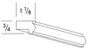 MLR - Dartmouth White - Light Rail Molding