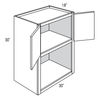 MW3030  - Dover White - Microwave Wall Cabinet