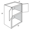 MW3036  - Essex Castle - Microwave Wall Cabinet