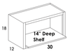 MWC3018 - Dartmouth Pewter - Microwave Wall Cabinet