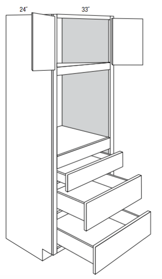 OC3396  - Trenton Slab - Single Oven Cabinet