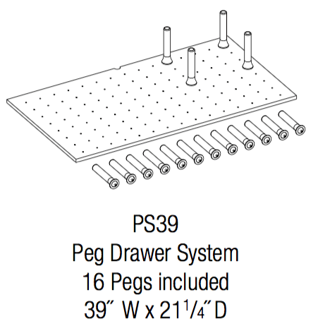 PS39 - Dover Truffle - Peg Drawer System