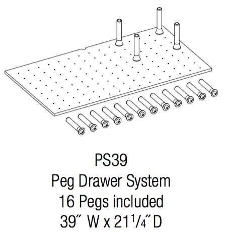 PS39 - Upton Brown - Peg Drawer System