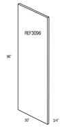 REF3096 - Dover White - Refrigerator End Panel