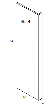 REF84 - Dover White - Refrigerator End Panel