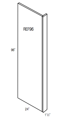 REF96 - Amesbury White - Refrigerator End Panel