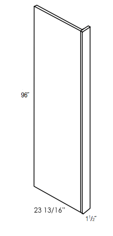 REFP24 - Berwyn Opal - Refrigerator Panel - 23 13_16" x 96" with 1 1_2" stile