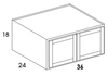 RW3618 - Berwyn Opal - Refrigerator Wall Cabinet - Butt Doors