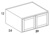 RW3912 - Dartmouth Grey Stain 5 Piece - Refrigerator Wall Cabinet - Double Doors