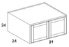 RW3924 - York White - Refrigerator Wall Cabinet - Double Doors