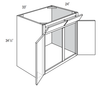 SB33TILT - Amesbury Mist - Sink Base w/Tilt Outs - Double Doors