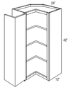 SCW2442 - Yarmouth Slab - Square Corner Wall Cabinet - Bi-Fold Doors