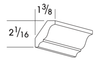 SMCROWN214 - York White - Small Crown Molding