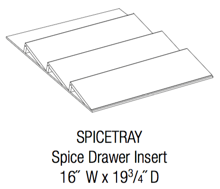 SPICETRAY - Dover Lunar - Spice Drawer Insert