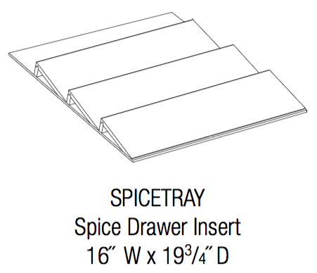 spicetray - Upton Brown - Spicetray Drawer Insert