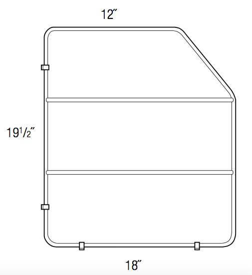 TRAYDIV - Dover White - Wire Tray Divider - Wire Tray Divider