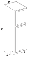 U249024ADA - Berwyn Opal - ADA Pantry/Utility Cabinet - 24" Deep - Two Single Doors - Special Order
