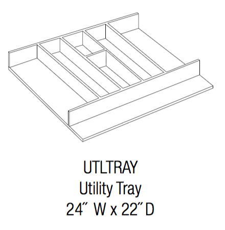 UTLTRAY - Dover White - Utility Tray