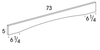 V573RA - Dartmouth Pewter - Roman Arch Valance - Special Order