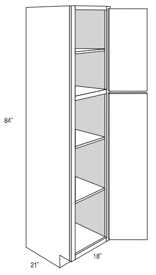 VLC1884 - Trenton Slab - Vanity Linen Closet