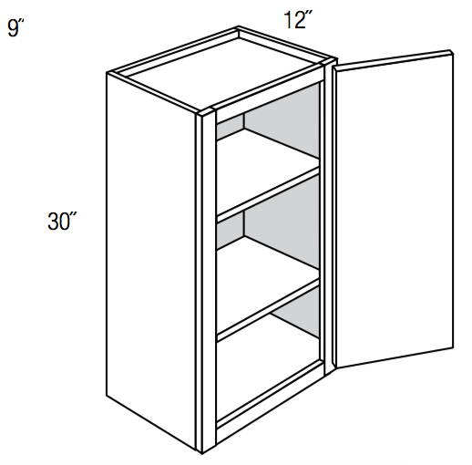 W0930 - Norwich Slab - Wall Cabinet - Single Door