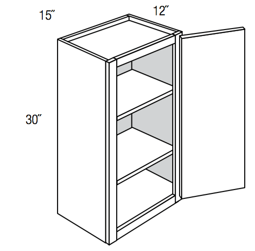 W1530 - Essex Lunar - Wall Cabinet - Single Door