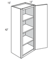 W1542 - Essex White - Wall Cabinet - Single Door