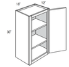 W1830 - Dover White - Wall Cabinet - Single Door