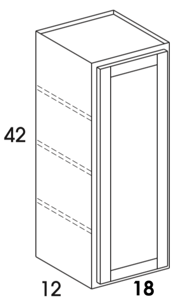 W1842 - Berwyn Opal - Wall Cabinet - Single Door