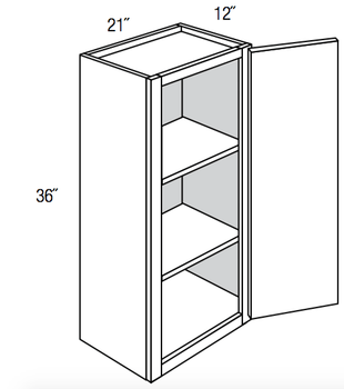 W2136 - Norwich Recessed - Wall Cabinet - Single Door