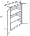 W2736B - Trenton Slab - Wall Cabinet - Butt Doors