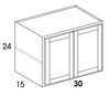 W302415 - Berwyn Opal - Wall Cabinet - Butt Doors - Special Order