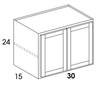 W302415 - Dartmouth Pewter - Wall Cabinet - Butt Doors - Special Order