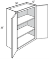 W3036B - Amesbury Mist - Wall Cabinet - Butt Doors