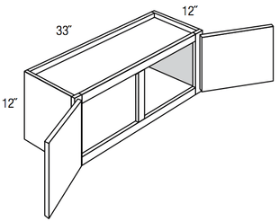 W3312 - Amesbury Mist - Wall Cabinet - Double Doors