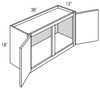 W3618 - Dover White - Wall Cabinet - Double Doors