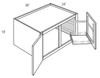 W361824APPULL - Dover Castle - Wall w/Pull out appliance shelf