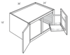 W361824APPULL - Norwich Slab - Wall w/Pull out appliance shelf