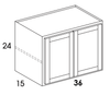W362415 - Berwyn Opal - Wall Cabinet - Butt Doors - Special Order