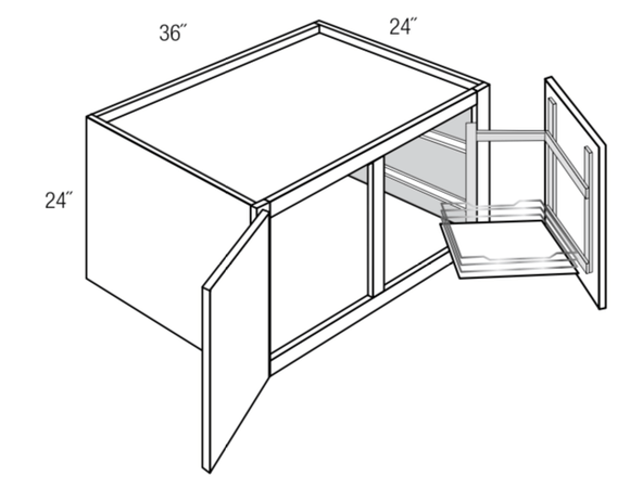 W362424APPULL - Essex Truffle - Wall w/Pull out appliance shelf