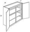 W3630 - Essex Lunar - Wall Cabinet - Double Doors