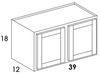 W3918 - Dartmouth Pewter - Wall Cabinet - Double Doors