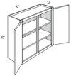 W4230 - Amesbury Mist - Wall Cabinet - Double Doors
