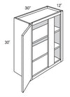 WBC30-3330U - RTA Concord Polar White - Blind Wall Cabinet - Single Door - 30-33W x 30"H x 12"D