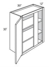 WBC30-3330U - Concord Pebble Gray - Blind Wall Cabinet - Single Door - 30-33W x 30"H x 12"D