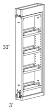 WF330PULL-SFTCLOSE - Amesbury White - Soft Close Wall Filler Pullout