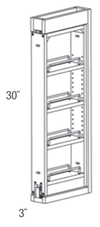 WF330PULL-SFTCLOSE - Essex White - Soft Close Wall Filler Pullout
