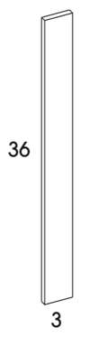 WF336 - Dartmouth Grey Stain - Wall Filler - 3" x 30"